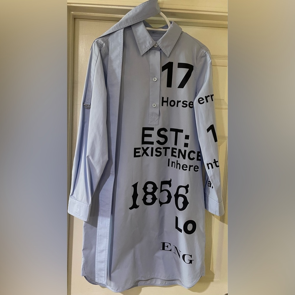 Kari Horseferry Print Belted Shirtdress